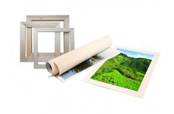 China Waterproof Matte Polycotton Canvas Fabric 360gsm For Pigment Dye Ink Print supplier