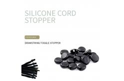 China Black Silicone Cord Stopper | Drawstring Toggle Stopper supplier