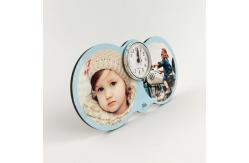 China Sublimation Coating Wooden 5mm Thickness Digital Alarm Clock supplier