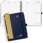 Weekly Planner Jul. 2023 - Jun. 2023 Navy Blue Hardback Spiral Weekly Planner for sale