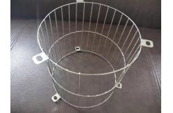 China Neatly Kitchen Pantry Silver Mesh Baskets With Wooden Handles supplier