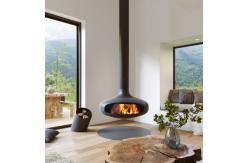 China Customizable Ceiling Hanging Log Burners 600mm Suspended Wood Burning Stove supplier