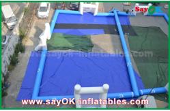 China Inflatable Ball Game Durable Tarpaulin Inflatable Football Playground , Portable Inflatable Soccer Field supplier