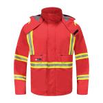 EN343 Rain proof Chemical Protective safety jacket , 9OZ Nomex Fire Retardant Work Jacket for sale