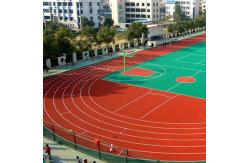 China ISO14001 13mm All Weather Athletic Rubberized Track Surface Fadeless supplier