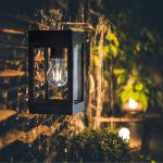 Glass Panels Solar Wall Sconce IP54 Waterproof Outdoor Solar Wall Lantern Lights for sale