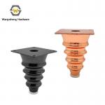 Light Luxury Metal Circle Tapered Feet TV Cabinet Bedroom Side Table Cabinet Legs Sofa Legs High Quality Metal Furniture Feet for sale