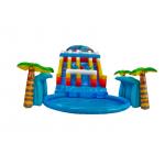 Aldult  Outdoor Rental Inflatable Large Water Slides With Bouncy for sale