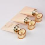 Oval Applicator Tubes Recyclable Flat Cosmetic Tubes Customized For Sunscreen Cream