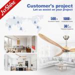 60 inches Modern Design Ceiling Fan with Remote Control and Natural Wind Install