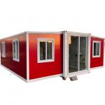 china 20ft 40ft prefab mobile 3 in 1 foldable prefabricated home folding container expandable house with two room one hall for sale