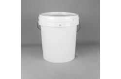 China Screen Printing White Plastic Buckets 5 Gallon With Lid supplier