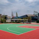 Wear Resistant Outdoor Sports Surfaces Fireproof PP Interlocking Suspension Floor for sale