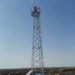 BTS Cellular Signal Transmission Tower  Steel Four Legs Lattice Mast for sale