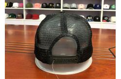 China Customized Black 5 Panel Foam Back Blank Mesh Trucker Hats supplier