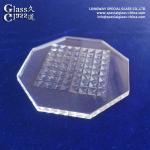 Custom Clear Textured Pyrex Led Cover Lens For Led Lighting Output for sale