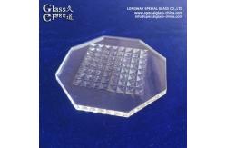 China Custom Clear Textured Pyrex Led Cover Lens For Led Lighting Output supplier