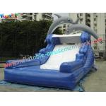 Dolphin Outdoor Inflatable Water Slides, Swimming Pool Slide With UL Blower for sale