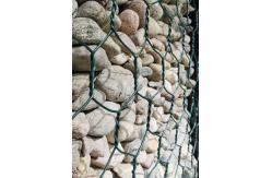 China 130x150mm Stone Cage Wire Mesh PVC Five Ecological Gabion Wall Cages supplier