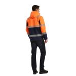 Rainproof HI VIS Softshell Jacket Fire Proof For Railway Workers