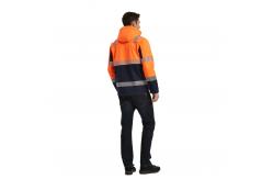 China Rainproof HI VIS Softshell Jacket Fire Proof For Railway Workers supplier