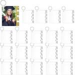 Sublimation Graduation Keychain Blanks For Graduation Gift Personalised Graduation Keyring for sale