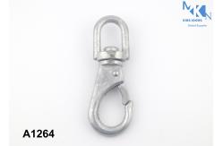 China Electroplating Dog Leash Snap Hooks / Zinc Alloy Swivel Snap Hooks supplier