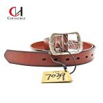ODM Multiscene Braided Leather Belt Dark Brown With Pin Buckle for sale