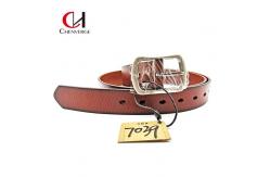 China ODM Multiscene Braided Leather Belt Dark Brown With Pin Buckle supplier