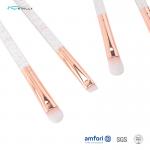 5pcs Eye Synthetic Hair Makeup Brushes With Plastic Handle