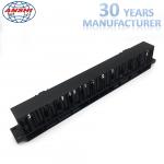 Networking Rack Mount Horizontal Cable Management 1u 19 Inch With 12 Ports for sale