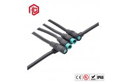 China Bett M6 Mini Waterproof Connector IP65 Male Female For Bike / Light supplier