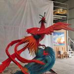Electronic Handcrafted Realistic Animatronic Animals Chinese Ancient Creatures —Zhuque
