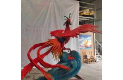 China Electronic Handcrafted Realistic Animatronic Animals Chinese Ancient Creatures —Zhuque supplier