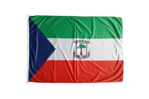 Equatorial Guinea Flagolden national screen printed high quality