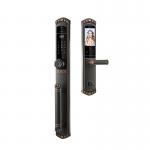 Red Bronze 3D Face Door Lock With Video Intercom Function With 6068 Mortise for sale