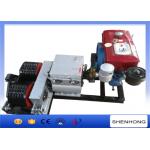 Diesel Engine Pole Setting Double Capstan Winch 5 Ton 230mm Bottom Diameter