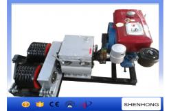 China Diesel Engine Pole Setting Double Capstan Winch 5 Ton 230mm Bottom Diameter supplier