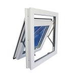 White PVC Tempered Glass Awning Window Double Glazed Customized for sale