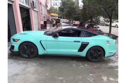 China Metallic Tiffany Blue Matte Car Vinyl Wrap Swipeable Bubble Free supplier