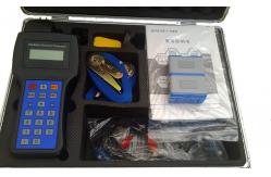 China Handheld Ultrasonic Liquid Flow Meter High Accuracy With Rechargeable Power Supply supplier