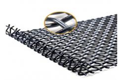 China Heavy Duty Crimped Woven Wire Mesh Mining Sieve With Hooked Strong Tensile Strength supplier