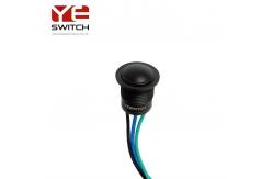 China Black Momentary Push Button Switch 2A Anti Vandal Panel Mount Push Button Switch supplier