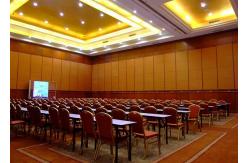 China Movable Demountable Sliding Partition Walls 85MM Thickness PU Leather Surface supplier
