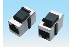 China Shielded Strap Clasp RJ45 Jack Connector Component Direct Two - Port Module supplier
