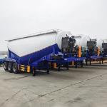 3 Axles Bulk Cement Tanker Powder Transport tank Semi-trailer for sale