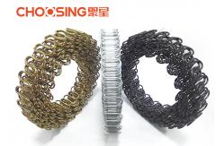 China Sofa Replacement Upholstery Zig Zag Springs Loop Height 46 - 48mm Chrome Plating supplier