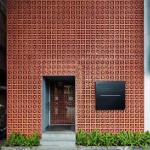 Red Clay Terracotta Hollow Breeze Blocks Bricks For Wall Cladding Panel for sale