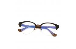 China Handmade Retro Wood Grain Acetate Optical Glasses Frame MR H002 supplier