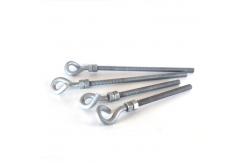 China Galvanized Pigtail Eye Bolt Pigtail Hook Bolt For Electric Power Fittings supplier